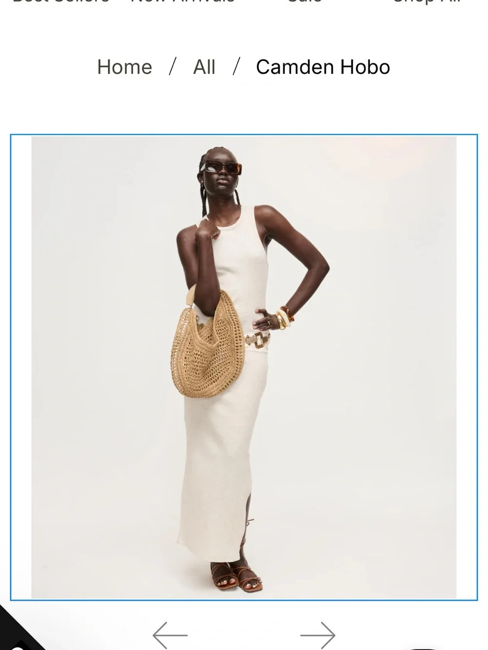 NWT ANTHROPOLOGIE URBAN EXPRESSIONS STRAW CAMDEN HOBO $98